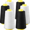 6 Rolls 3000 Yard (Each) Sewing Thread Serger Sewing Machine