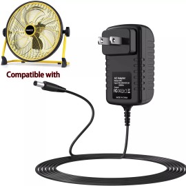 FASPKOW 24V AC Adapter For Geek Aire CF2 Floor Fan 16'' Portable 15000mAh Battery