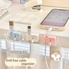 Desk Cable Clip Organizer – No-Drill Edge Mounted Cord Organizer