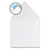 "NEUSER PAPIER" 100 square envelopes Color: White Format: 16.5 x