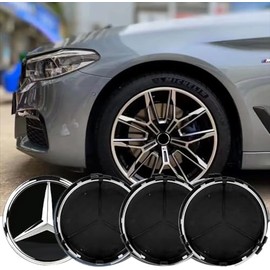 Set of 4 Hub Covers, 75 mm Wheel Hub Covers, Wheel Hub Caps, Wheel Hub Caps, ABS Hub Caps, Car Hub Caps