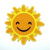 3.5" Sun Iron On Patch - Embroidered Kids Children Sun