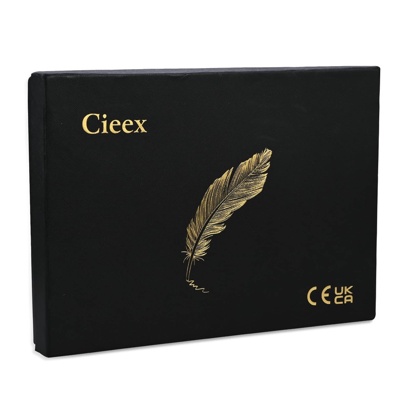 Cieex Quill Pen and Ink Set with Leather Notebook Vintage