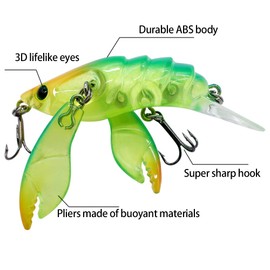 Fishing Lure Crawfish Crazy Crawler Magic Arms Crawfish Fishing Lure