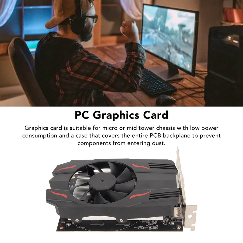 RX550 4GB GDDR5 Graphics Card 128bit Support DVI DP HD