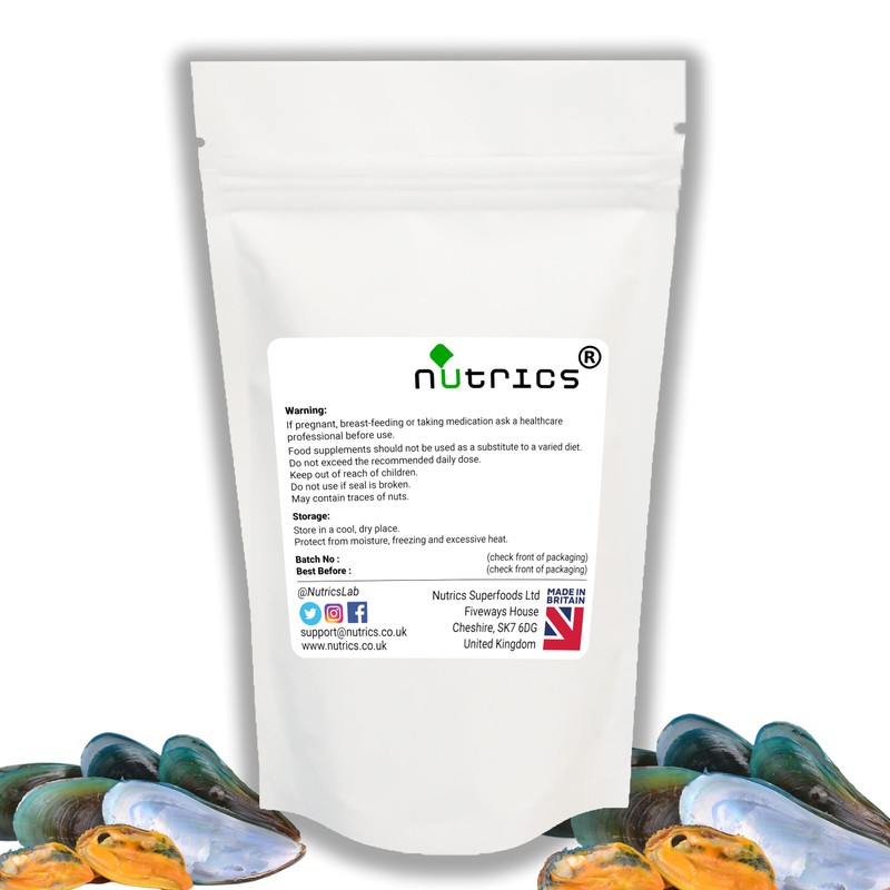 Nutrics® Green Lipped Mussel Extract Capsules 7,000mg per Capsule 15%