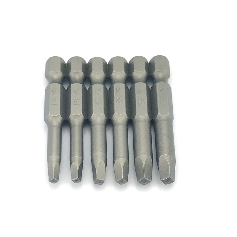 Silverhill Tools ABSSQU 6pc Square Drive Power Bit Set (SQ1,