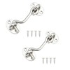 Worldly Storm Hooks with Eyelet, Stainless Steel Cabin Hooks, Door