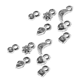 FOMIYES 2Sets Dangle Nail Charms for DIY Nail Art Decoration Creative Nail Jewelry Supplies with Piercing Tool for Home Professional Use