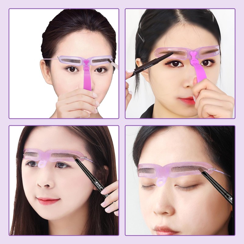 nalaina Eyebrow Template, Eyebrow Stencil (Set of 8) Eyebrow Plate,