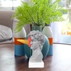 JTZXJJX 6.3 Inch Ice Cream David Head Resin Sculpture Statue