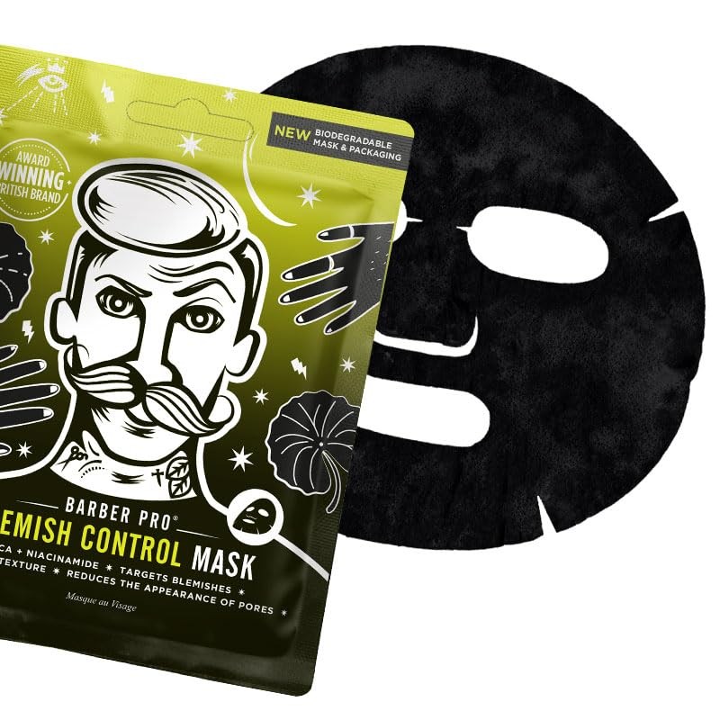 BARBER PRO BLEMISH CONTROL Cica + Niacinamide Sheet Mask