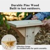 Outdoor Little Library Mount Stable Wood Book Storage Box Bracket,