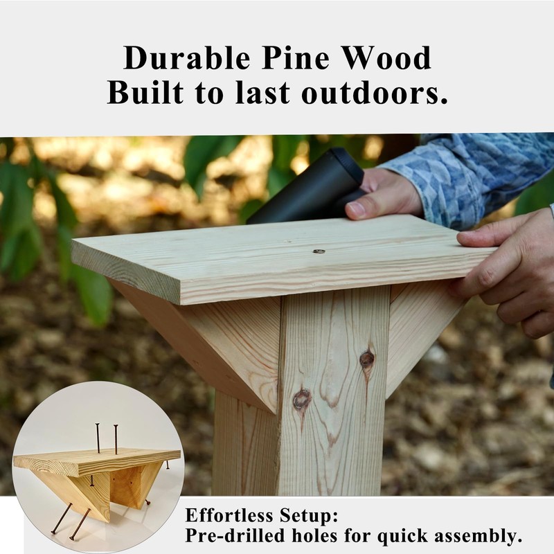 Outdoor Little Library Mount Stable Wood Book Storage Box Bracket,