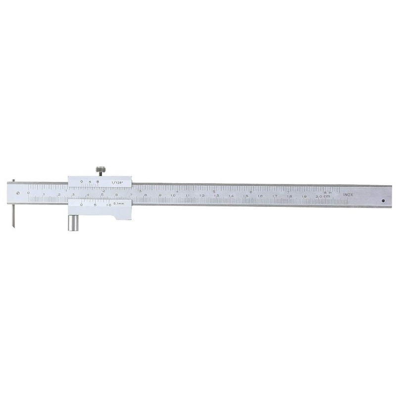 Wisoqu Caliper 0-200mm Parallel Caliper Stainless Steel Caliper Marking Gauge