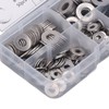 250PCS Flat Washer Kit Stainless Steel 5 Specifications Anti Corrosion