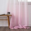 MIULEE Set of 2 Transparent Curtains, Colour Gradient, Voile Sheer