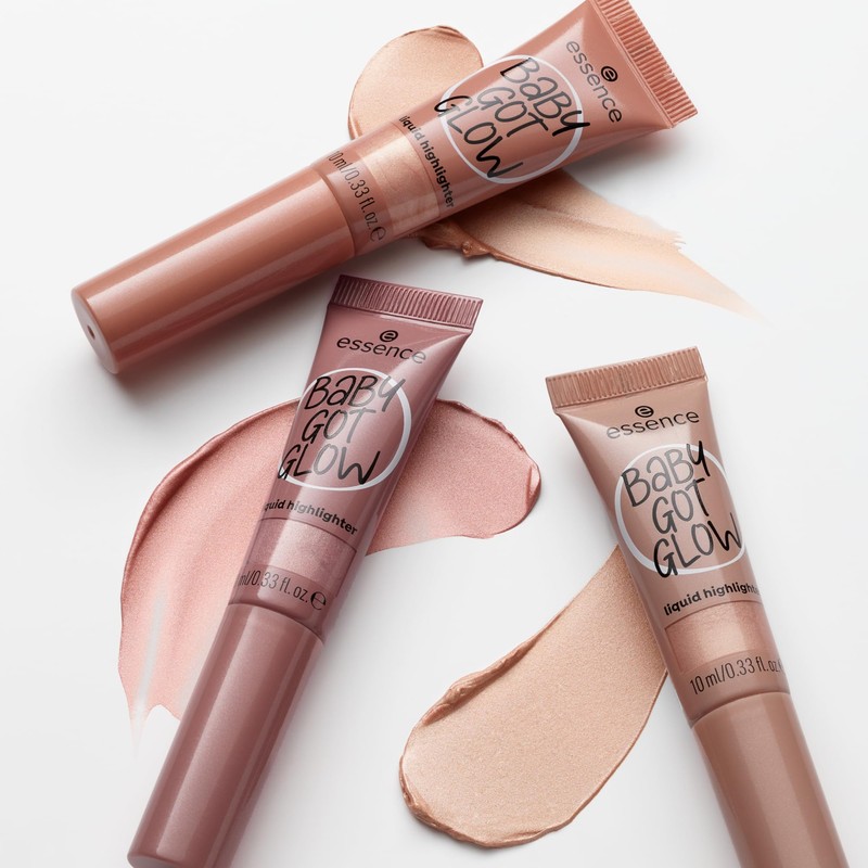 essence Baby GOT Glow Liquid Highlighter, No. 10, Gold, Defining,