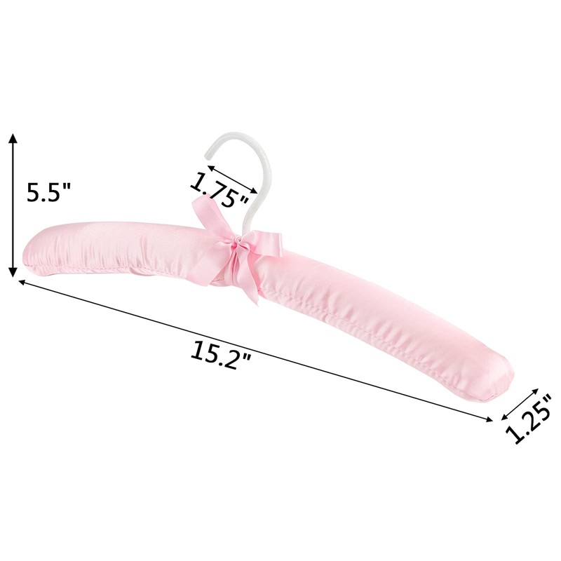 Tosnail 12 Pack Satin Padded Hangers Foam Padded Hangers Dress