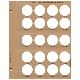 Dansco Walking Liberty Half Dollars 1941-47 Album #7161