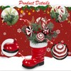 Arborus Christmas Table Decorations 12.9" Santa Boot Christmas Ornament with