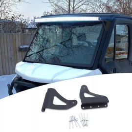 WSAYS 50"/52" Light Bar Upper Roof Brackets FIT 16-24 Can-am Defender HD5/HD8/HD10/M