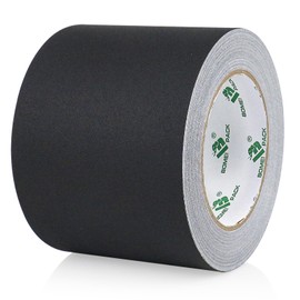 BOMEI PACK Wide Black Gaffer Tape 4 Inch x 30Yds, Non Reflective Residue Free Pro Matte Gaffing Tape for Photography