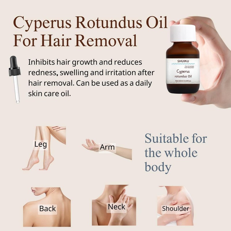 Cyperus Rotundus Oil for Hair Removal 2 PACKS – 100%