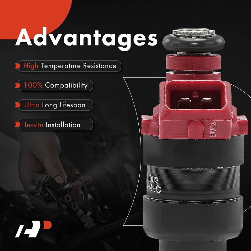 A-Premium Fuel Injectors Set of 4 Compatible with Volkswagen Jetta