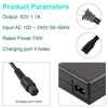 63V 4 Prong Charger for Ninebot S (Not for S-Plus)