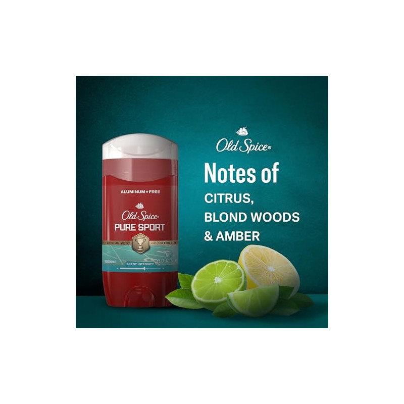 Old Spice Red Collection Desodorante para Hombre, Libre de Aluminio,