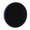 HofferRuffer Round Serving Tray 20'', Elegant Faux Leather Circle Ottoman