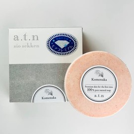 Sun Salt Soap More Premium 2.8 oz (80 g), 30% Sea Salt, 2 Times Rice Bran, Moisturizing, Additive-free, Dry Skin, Sensitive Skin, Made in Japan