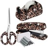MultiBey 3pcs Bling Office Supplies Set Rhinestones Desktop Stapler and