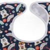 Eating Adults Bib Waterproof Reusable 3 Layers Washable Clothing Protector