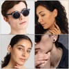 15 Pairs Men's Stainless Steel Stud Earrings Black Piercing Hoop