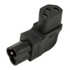 IEC320 C6 to C13 Power Adapter 90 Degree 2.5A‑10A 250V