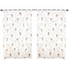 TupTam Children's Room Curtains with Bows Set of 2, Colour: