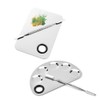 Nail art mixing palette and spatula set 2 types half-moon square - spatula palette S-half moon / 네일아트 믹싱팔레트 및 스파츌라 세트 2종 반달 사각 - 스파츌라팔레트S-반달