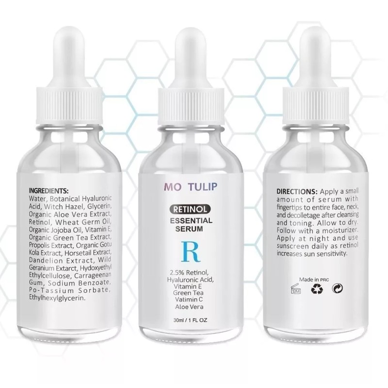 Mo Tulip Retinol Puro Ácido Hialurónico Vitaminado Te Verde