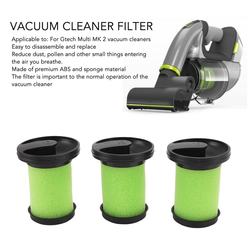 Vacuum Cleaner Filter Sponge with Scented Flat Brush Vacuum Cleaner