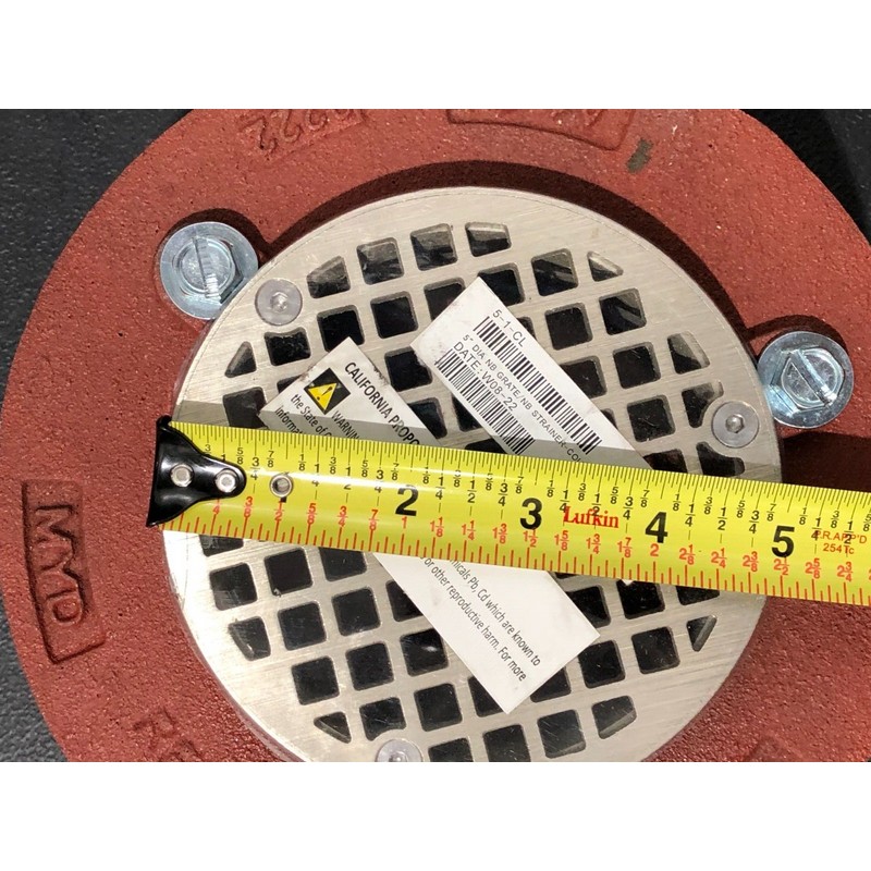 Mifab F103P-C-5-1-6 Cast Iron Floor Drain 5" DIA