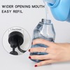 Glass Soap Dispenser for Kitchen and Bathroom Counter, Gothic Decor,12.5