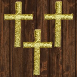 Paddys Patches Mini Cross Embroidered Patch — Iron On