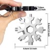 18-in-1 Snowflake Multitool, Snowflake Screwdriver Tactical Tool for Bottle Opener/Outdoor