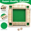 4 Player Shut The Box Game, Wooden Board Game, Classic