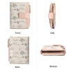 BAYITIONE Small Wallets for Women Leather Bifold Zipper Pocket Wallet