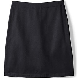 Lands' End Girls Blend Chino Skort Top of Knee 14 Black