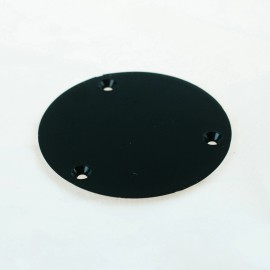 Unbranded Plastic Switch Cavity Backplate  for LP style Guitar ,Round  /Black