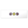 CafePress Flowers 10"x3" Rectangle Vinyl Bumper Sticker Car Decal